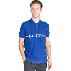 Tommy Hilfiger Polo Koszulka Niebieski. Niebieskie podkoszulki męskie TOMMY HILFIGER, m, bez wzorów, z bawełny, bez rękawów. Za 395,95 zł.