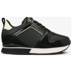 Tommy Hilfiger Leather Wedge Sneaker buty damskie, czarny, rozmiar 37. Czarne koturny damskie TOMMY HILFIGER, bez obcasa, na koturnie, bez zapięcia. Za 549,99 zł.