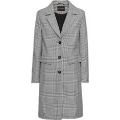 Płaszcz w kratę bonprix czarno-biały w kratę. Białe płaszcze damskie bonprix. Za 139,99 zł.