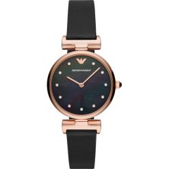 Emporio Armani - Zegarek AR11296. Czarne zegarki damskie Emporio Armani, ze stali. W wyprzedaży za 899,90 zł.