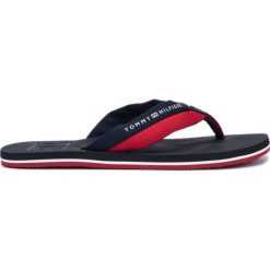 Tommy Hilfiger Japonki Niebieski. Niebieskie klapki męskie TOMMY HILFIGER, w paski, ze skóry. Za 188,95 zł.