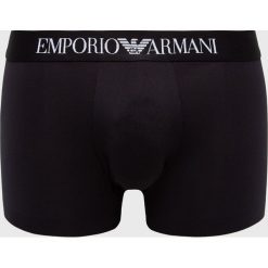 Emporio Armani - Bokserki. Czerwone bokserki męskie Emporio Armani, bez wzorów, z elastanu. W wyprzedaży za 89,90 zł.
