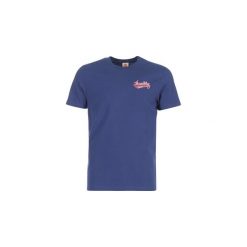 T-shirty z krótkim rękawem Franklin Marshall SOLAN. Niebieskie t-shirty męskie Franklin Marshall, s, bez wzorów, bez kołnierzyka, krótkie. Za 125,30 zł.