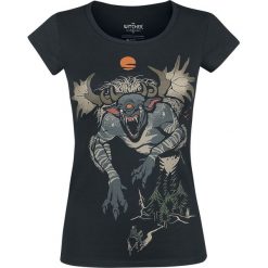The Witcher Fiend Forest Koszulka damska czarny. Czarne bluzki damskie The Witcher, l, z nadrukiem, z okrągłym kołnierzem, bez rękawów. Za 74,90 zł.