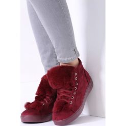 Bordowe Sneakersy Taryn. Czerwone sneakersy damskie vices, z materiału. Za 69,99 zł.