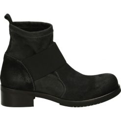 Botki - MAL011 VEL SE. Czarne botki damskie Venezia, ze skóry. Za 199,00 zł.