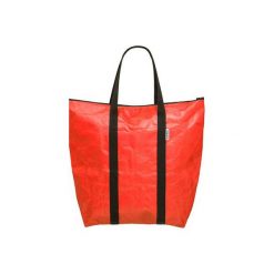 OneOnes Bag XL #czerwona. Czerwone torebki klasyczne damskie marki Oneones creative studio, bez wzorów, z tkaniny, bez dodatków. Za 165,00 zł.