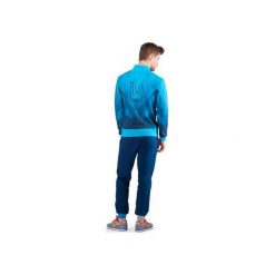Uranus Cardigan (Blue). Niebieskie bluzy męskie marki OKUAKU, m, z nadrukiem, z bawełny, bez kołnierzyka, bez rękawów, bez kaptura. Za 279,00 zł.
