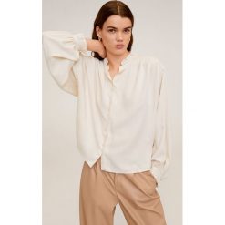 Mango - Bluzka Romantic. Bluzki damskie Mango, s, bez wzorów, z wiskozy, eleganckie, ze stójką, z długim rękawem. Za 119,90 zł.
