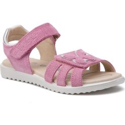 Sandały SUPERFIT - 4-00009-55 S Rosa. Różowe sandały dziewczęce Superfit, ze skóry, bez zapięcia. Za 249,00 zł.