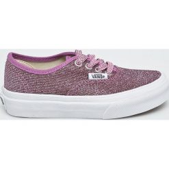 Vans - Tenisówki dziecięce Authentic. Fioletowe trampki dziewczęce Vans, bez wzorów, z materiału, na sznurówki. W wyprzedaży za 169,90 zł.