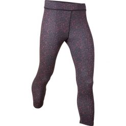 Legginsy sportowe damskie: Legginsy sportowe wzorzyste, dł. 3/4 bonprix szary z nadrukiem