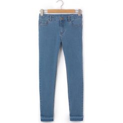 Dżinsy skinny. Szare jeansy dziewczęce marki La Redoute Collections, z bawełny, z standardowym stanem. Za 79,80 zł.