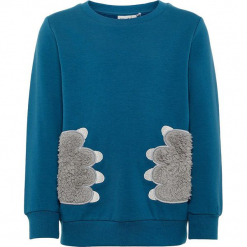 Bluza "Sakki" w kolorze niebieskim. Niebieskie bluzy chłopięce rozpinane marki Name it Mini & Kids, z bawełny. W wyprzedaży za 42,95 zł.