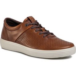 Półbuty ECCO - Soft 7 M 47012401112 Amber. Pomarańczowe półbuty męskie ecco, na co dzień, bez wzorów, ze skóry, bez zapięcia. Za 599,00 zł.