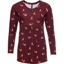 Tunika shirtowa z guzikami bonprix czerwony klonowy. Czerwone tuniki damskie bonprix. Za 99,99 zł.