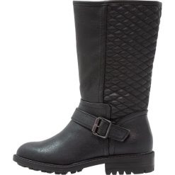 Dorothy Perkins TIFFANY Kowbojki i Buty motocyklowe black. Czarne kozaki damskie Dorothy Perkins, z materiału. W wyprzedaży za 161,85 zł.