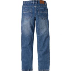 Dżinsy ze stretchem Regular Fit Straight bonprix niebieski. Niebieskie spodnie męskie marki bonprix, m, klasyczne. Za 79,99 zł.