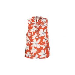 Bluzki Vero Moda VMJULY. Pomarańczowe bluzki damskie marki Vero Moda, xs, bez wzorów, bez kołnierzyka, bez rękawów. Za 79,20 zł.