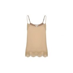Bluzki Patrizia Pepe 8C0118/A2AM-B524. Brązowe bluzki damskie Patrizia Pepe, bez wzorów, bez kołnierzyka, bez rękawów. Za 259,00 zł.