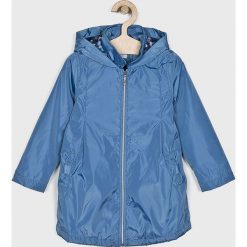 Blukids - Kurtka dziecięca 74-98 cm. Niebieskie kurtki dziewczęce Blukids, bez wzorów, z poliesteru, długie, z kapturem. Za 139,90 zł.