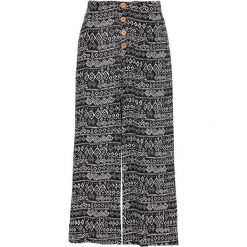 Cellbes Wzorzyste spodnie typu culotte z krepy czarny we wzory female czarny/ze wzorem 58/60. Czarne spodnie damskie Cellbes, z gumy, z podwyższonym stanem. Za 179,00 zł.