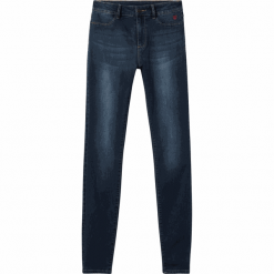 Desigual jeansy damskie Denim Basic 2nd Skin 28 ciemnoniebieskie. Niebieskie jeansy damskie Desigual. W wyprzedaży za 199,00 zł.