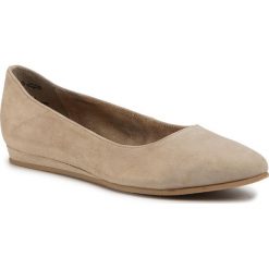 Baleriny TAMARIS - 1-22118-24 Taupe 341. Brązowe baleriny damskie Tamaris, z zamszu. Za 219,00 zł.