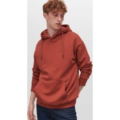Bluza basic z bawełną organiczną - Brązowy. Pomarańczowe bluzy męskie Reserved, s, bez wzorów, z bawełny, bez kołnierzyka, bez rękawów, bez kaptura. Za 79,99 zł.