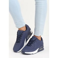 Granatowe Buty Sportowe Cold Nights. Niebieskie buty sportowe damskie Born2be, bez wzorów, z tkaniny, sportowe. Za 89,99 zł.