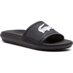 Klapki LACOSTE - Croco Slide 119 3 Cfa 7-37CFA0005312 Black/White. Czarne klapki damskie Lacoste, bez wzorów, z tworzywa sztucznego, bez obcasa. W wyprzedaży za 139,00 zł.