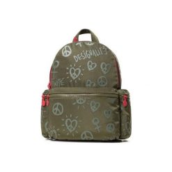 Desigual plecak damski Back Fully Oss Mini khaki. Brązowe plecaki damskie Desigual, z nadrukiem, eleganckie. Za 299,00 zł.