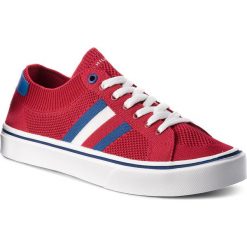 Tenisówki TOMMY HILFIGER - Lightweight Corporate Sneaker FM0FM01619 Tango Red 611. Czerwone półbuty męskie wsuwane TOMMY HILFIGER, na co dzień, bez wzorów, z gumy, klasyczne. W wyprzedaży za 209,00 zł.