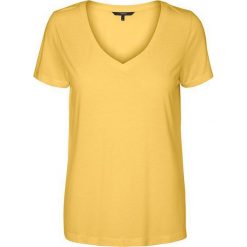 Vero Moda Koszulka damska Spicy V-neck Ss Top Color Yarrow (rozmiar M). Koszulki damskie Vero Moda, m, bez wzorów, bez kołnierzyka. W wyprzedaży za 28,00 zł.