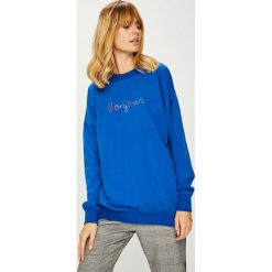 Answear - Bluza. Czarne bluzy damskie ANSWEAR, s, z nadrukiem, z bawełny, bez rękawów, bez kaptura. W wyprzedaży za 59,90 zł.