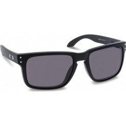 Okulary przeciwsłoneczne OAKLEY - Holbrook OO9102-01 Matte Black/Warm Grey. Czarne okulary przeciwsłoneczne męskie aviatory Oakley, z tworzywa sztucznego. W wyprzedaży za 419,00 zł.