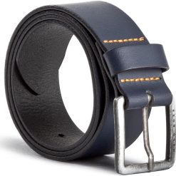 Pasek Męski BOSS - Jeeko 50386229 Dark Blue 401. Niebieskie paski męskie Boss, w paski, ze skóry. W wyprzedaży za 159,00 zł.