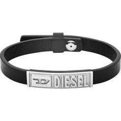 Diesel - Bransoletka skórzana. Czarne bransoletki męskie Diesel. Za 379,90 zł.