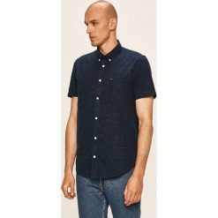 Lee - Koszula. Niebieskie koszule męskie Lee, xl, bez wzorów, z elastanu, casualowe, button down, z krótkim rękawem. Za 189,90 zł.