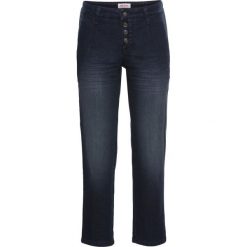 Boyfriendy damskie: Miękkie dżinsy ze stretchem w stylu chino, dł. 7/8 bonprix ciemnoniebieski