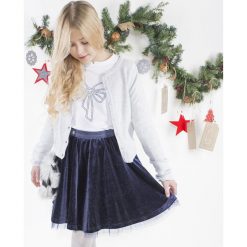 Spódnica. Niebieskie spódniczki dziewczęce marki ELEGANT JUNIIOR GIRL, z nadrukiem, z gumy, eleganckie. Za 69,90 zł.