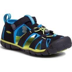 Sandały KEEN - Seacamp II Cnx 1022984 Black/Brilliant Blue. Niebieskie sandały chłopięce Keen, ze skóry ekologicznej, bez zapięcia. Za 249,00 zł.