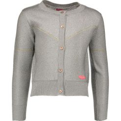 Kardigan w kolorze srebrnym. Szare swetry dziewczęce marki Kidz-Art, z okrągłym kołnierzem. W wyprzedaży za 102,95 zł.