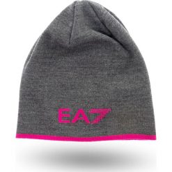 CZAPKA EA7 Emporio Armani. Szare czapki damskie EA7 Emporio Armani, bez wzorów, z materiału. Za 219,00 zł.