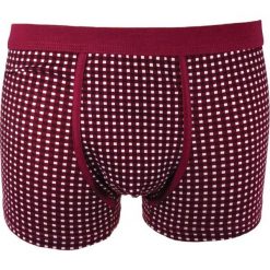 Bordowe, Czerwone Męskie Bokserki, Obcisłe w Kratę – Pako Jeans MAJBPJNSCLASSICbordo. Czerwone majtki męskie Pako Jeans, bez wzorów, z elastanu. Za 24,00 zł.