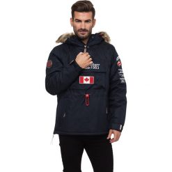 Parka w kolorze granatowym. Niebieskie parki męskie Candian Peak, Lonsdale, North2Valley, m, bez wzorów, z futra, klasyczne, bez kaptura. W wyprzedaży za 399,95 zł.