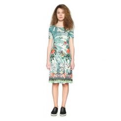 Sukienki: Desigual Sukienka Damska Eleonor Xs Zielony