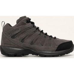 Columbia - Buty. Szare buty trekkingowe męskie Columbia, ze skóry, na sznurówki, outdoorowe. W wyprzedaży za 329,90 zł.