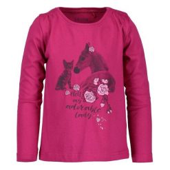 Blue Seven Koszulka Dziewczęca Z Koniem 92 Purpurowa. Różowe bluzki dziewczęce marki Blue Seven, z nadrukiem. Za 39,00 zł.