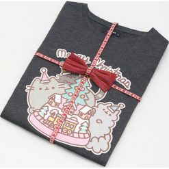 T-shirt z nadrukiem Pusheen - Szary. Szare t-shirty damskie Reserved, s, z nadrukiem, bez kołnierzyka. Za 29,99 zł.
